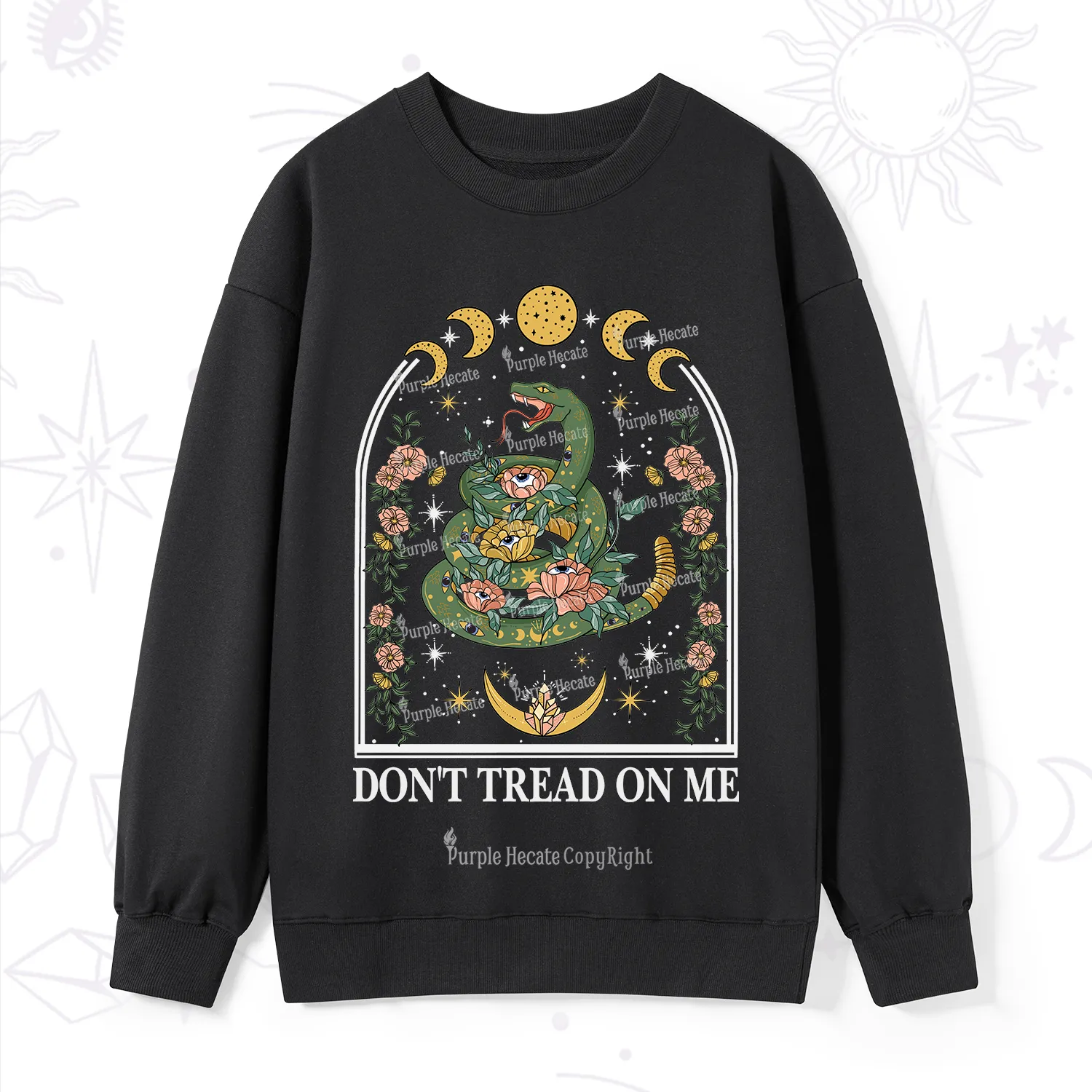 Purplehecate Don't Tread On Me Sweatshirt