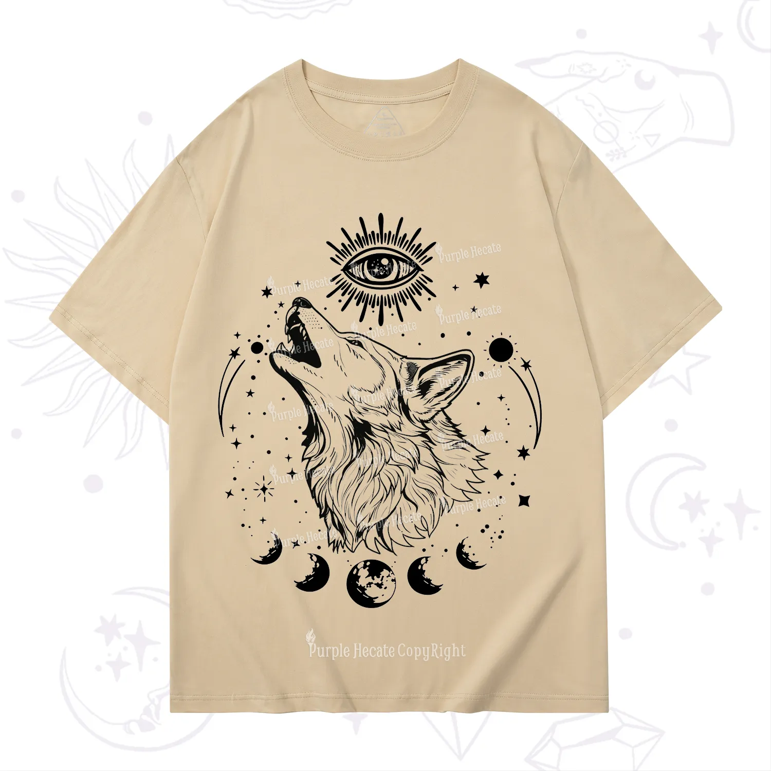 Purplehecate Howling Wolf T-Shirt