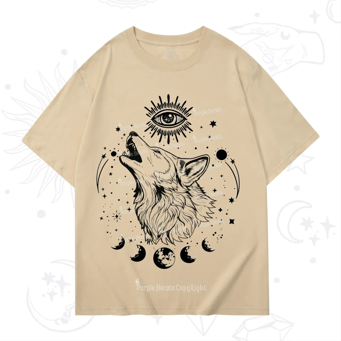 Purplehecate Howling Wolf T-Shirt