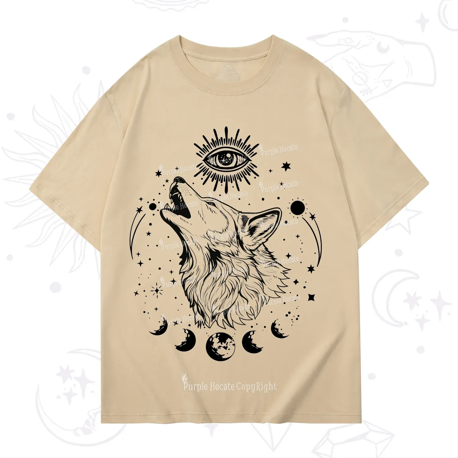 Purplehecate Howling Wolf T-Shirt