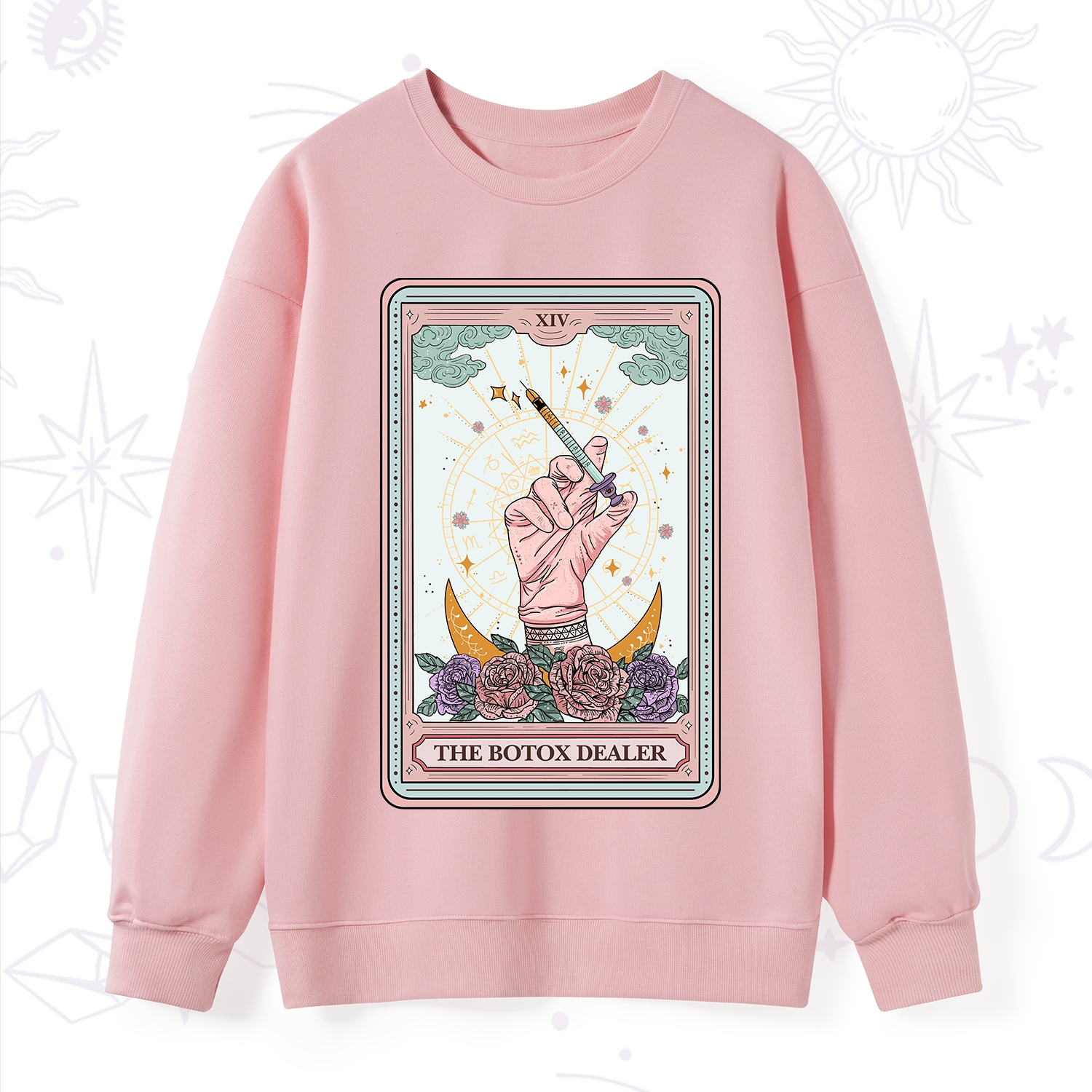 Purplehecate The Botox Dealer Tarot Card Sweatshirt