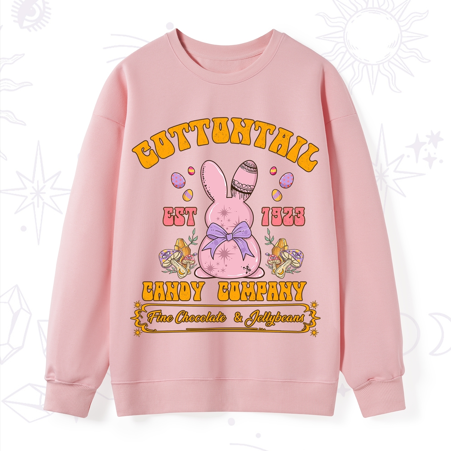 Purplehecate Cottontail Candy Company Easter Sweatshirt