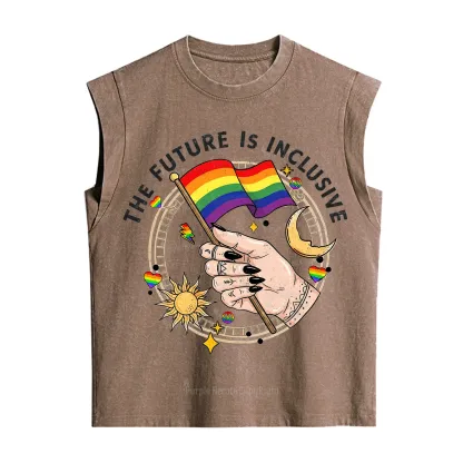 Purplehecate The Future Is Inclusive Vintage Washed Tank