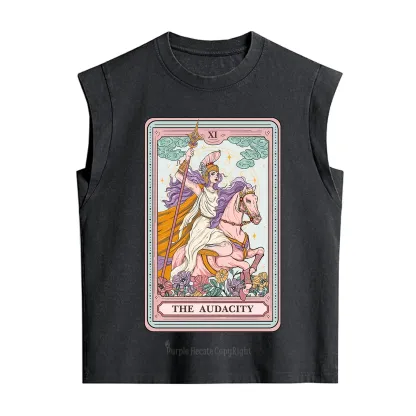 Purplehecate The Audacity Tarot Card Vintage Washed Tank
