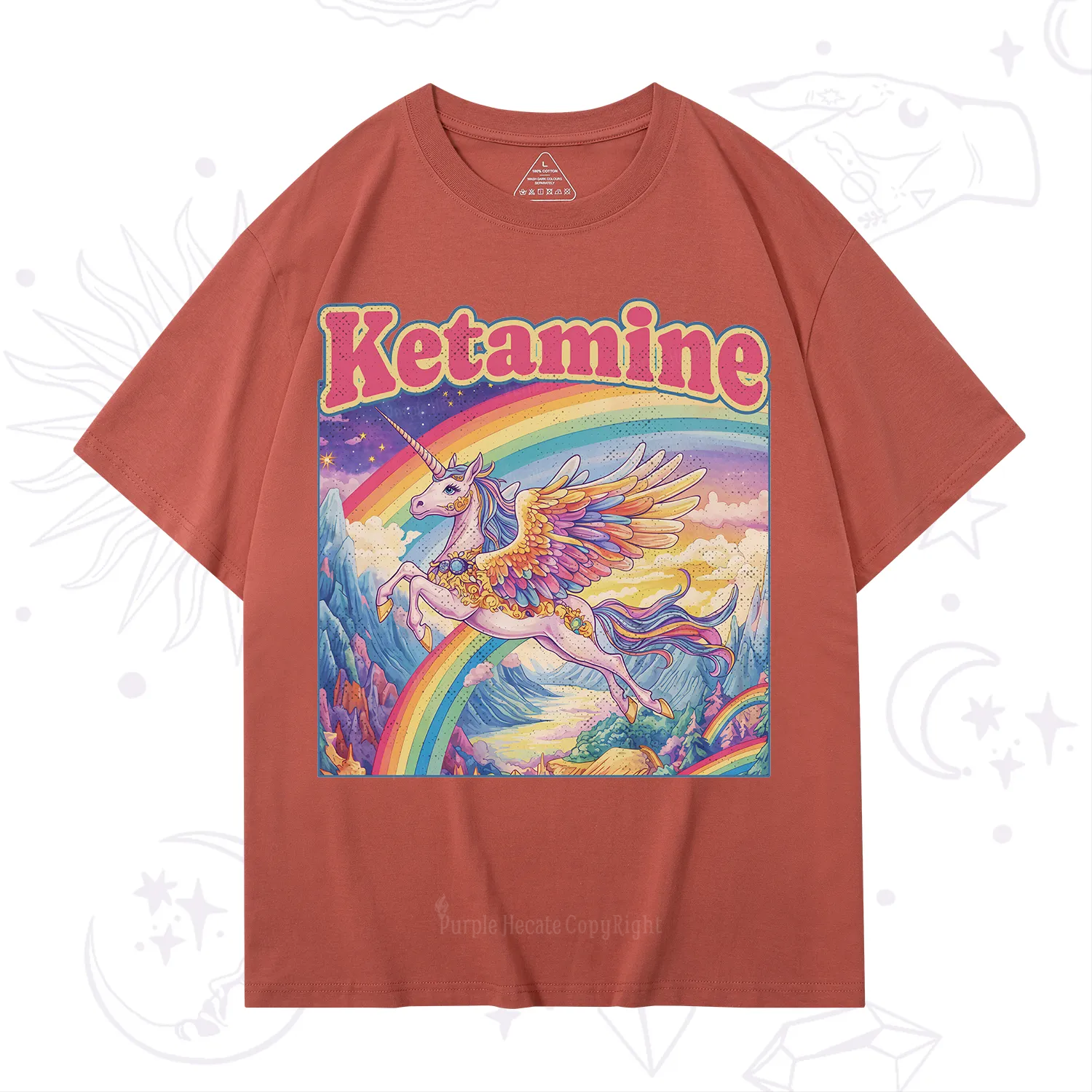 Purplehecate Ketamine Rainbow Unicorn T-Shirt