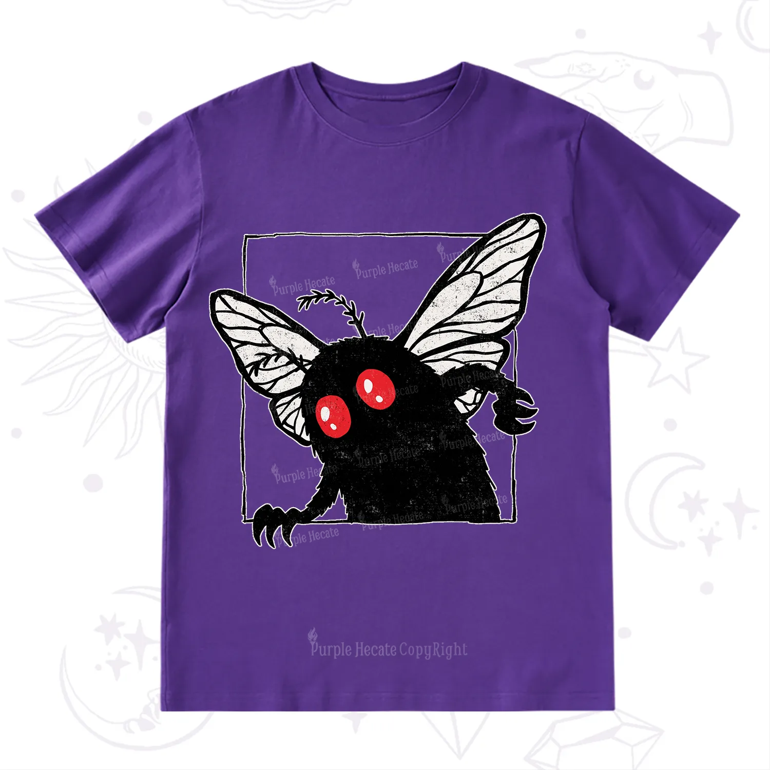 Purplehecate The Curious Mothman T-Shirt