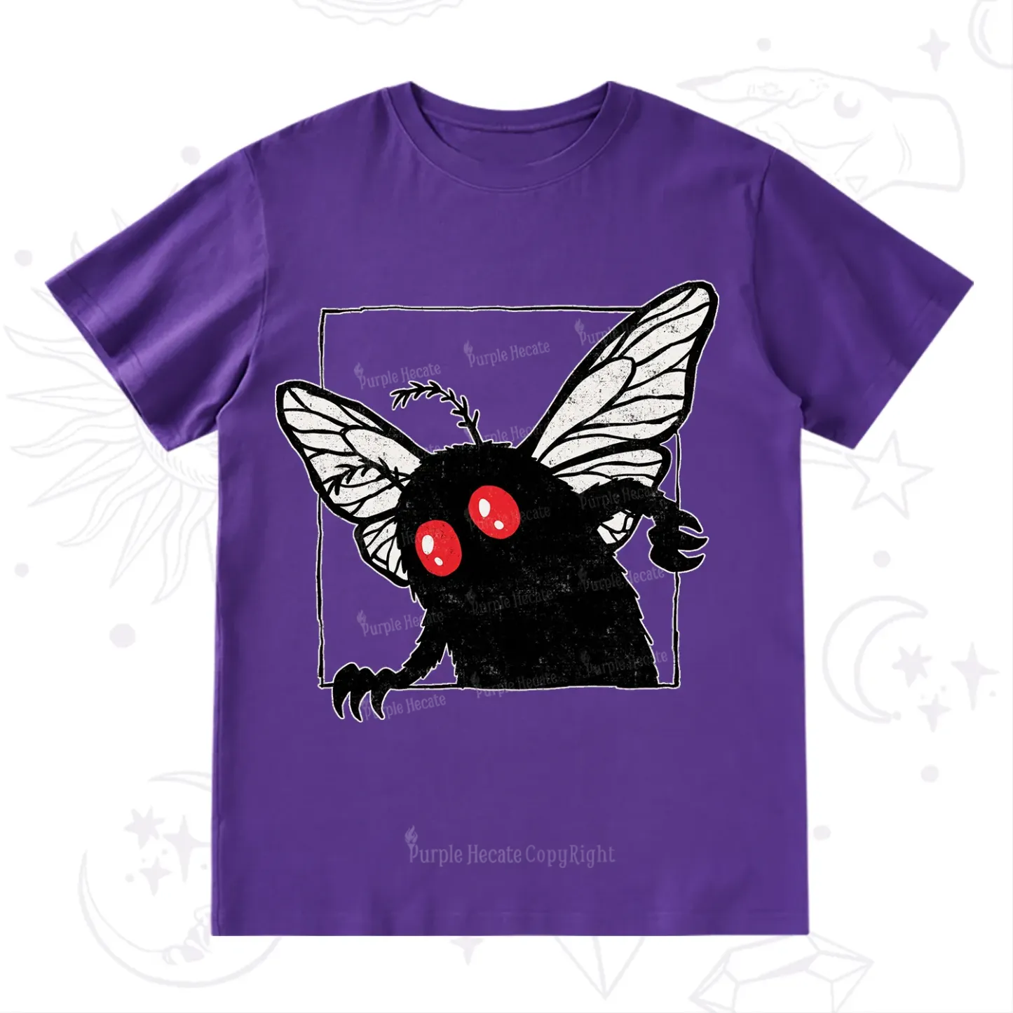 Purplehecate The Curious Mothman T-Shirt