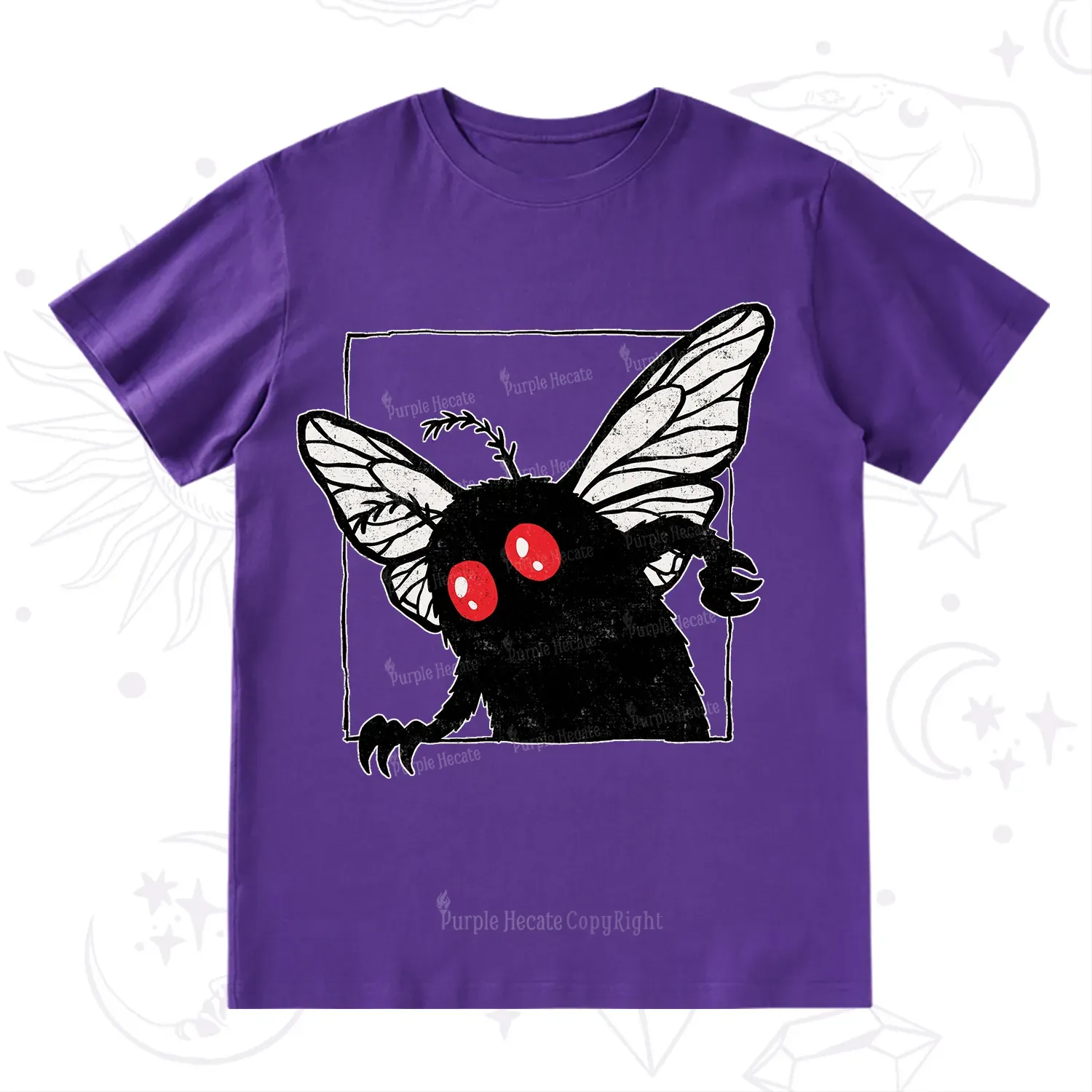 Purplehecate The Curious Mothman T-Shirt