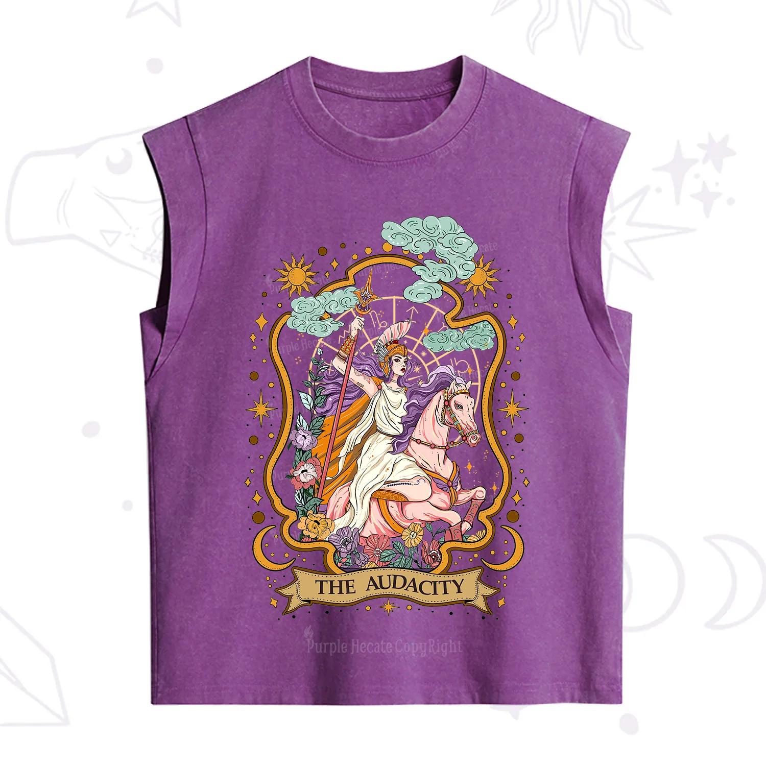 Purplehecate The Audacity Goddess Vintage Washed Tank