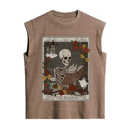 Purplehecate The Reader Tarot Card Vintage Washed Tank