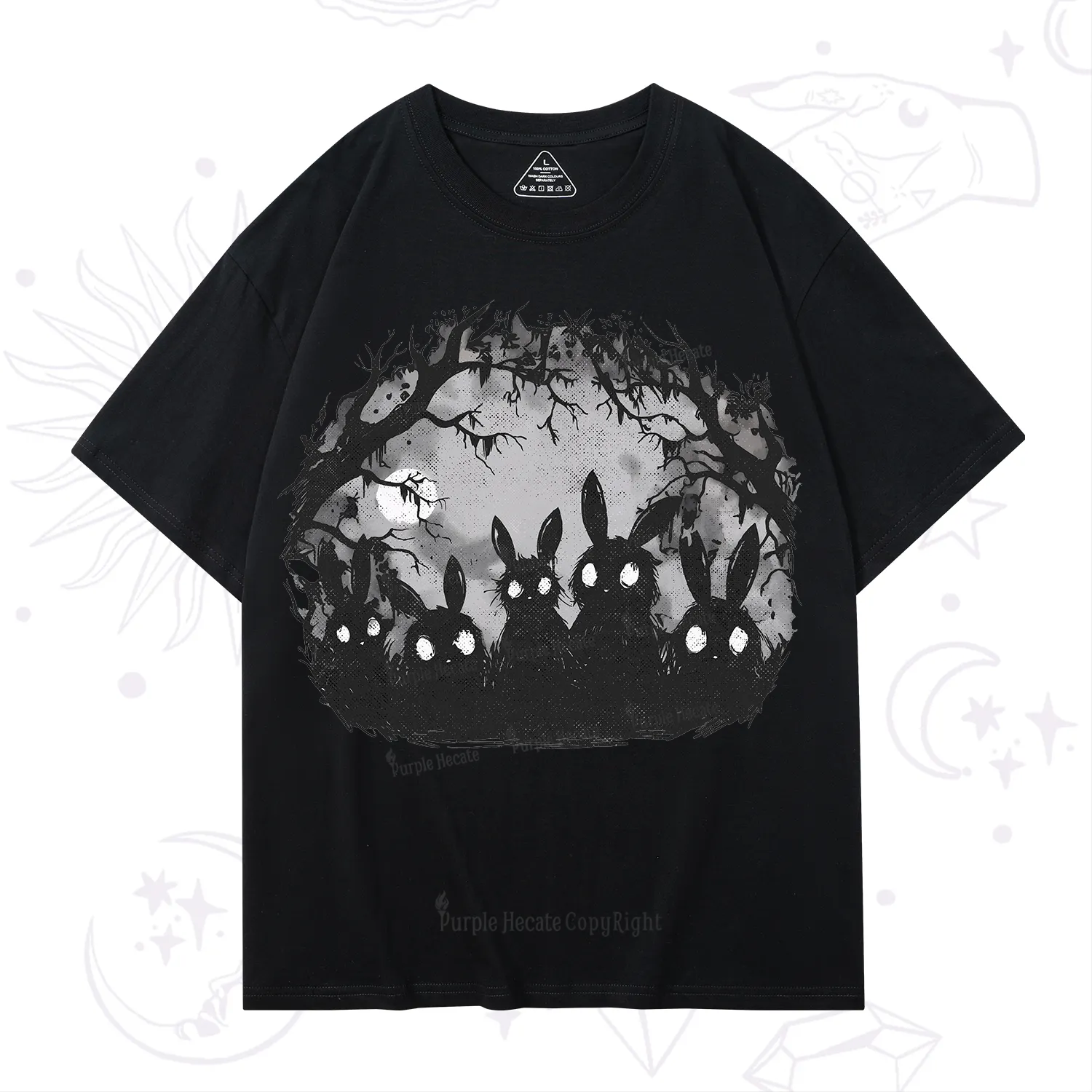 Purplehecate Creepy Weirdcore Bunny T-Shirt
