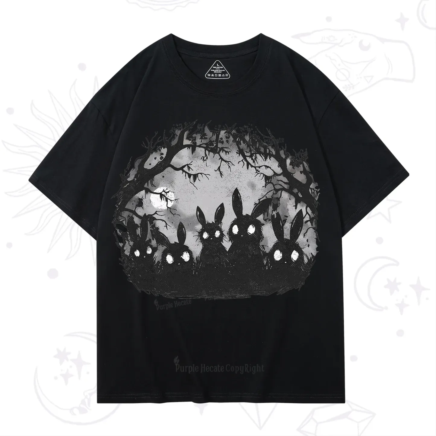 Purplehecate Creepy Weirdcore Bunny T-Shirt