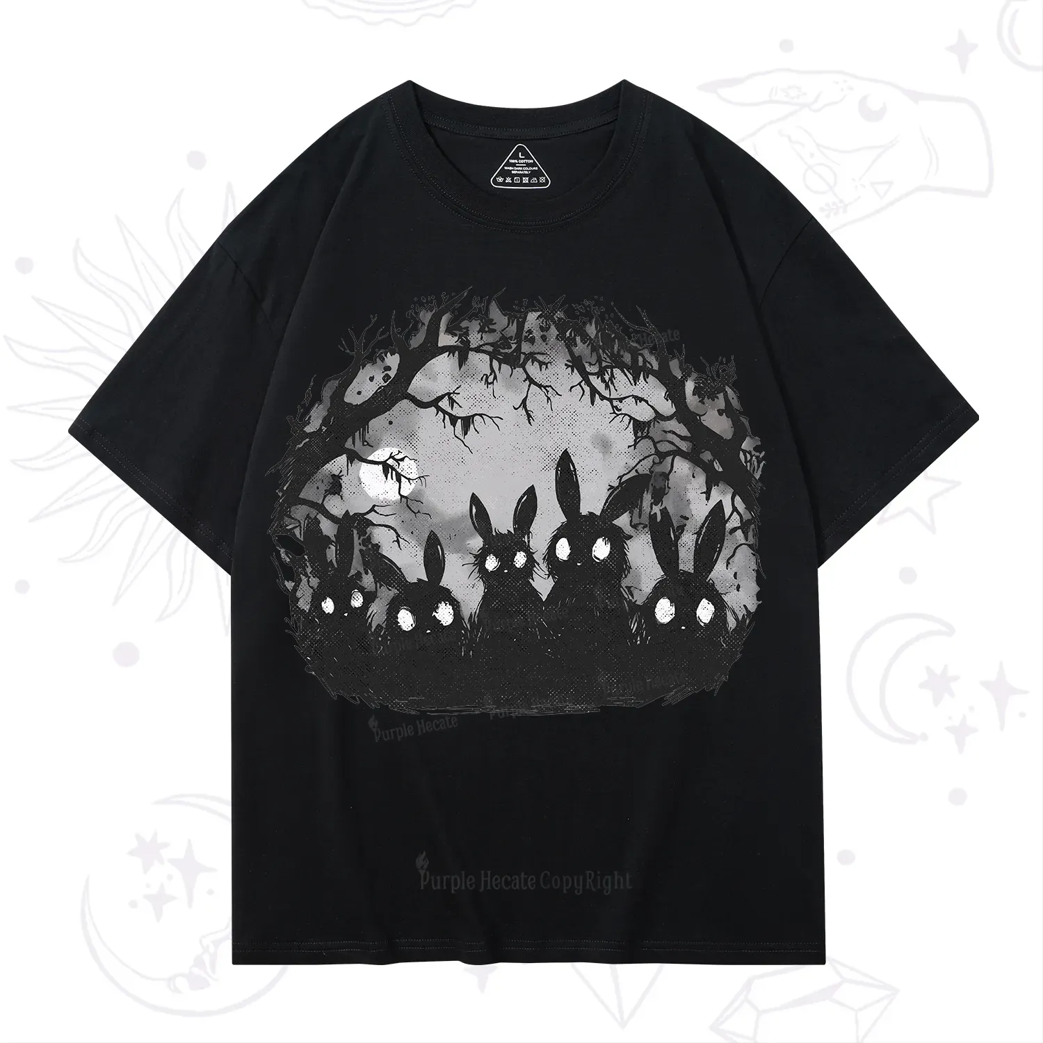 Purplehecate Creepy Weirdcore Bunny T-Shirt