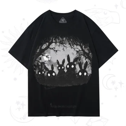Purplehecate Creepy Weirdcore Bunny T-Shirt