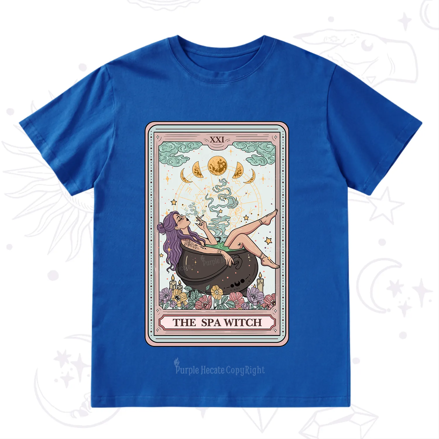 Purplehecate The Spa Witch Tarot Card T-Shirt