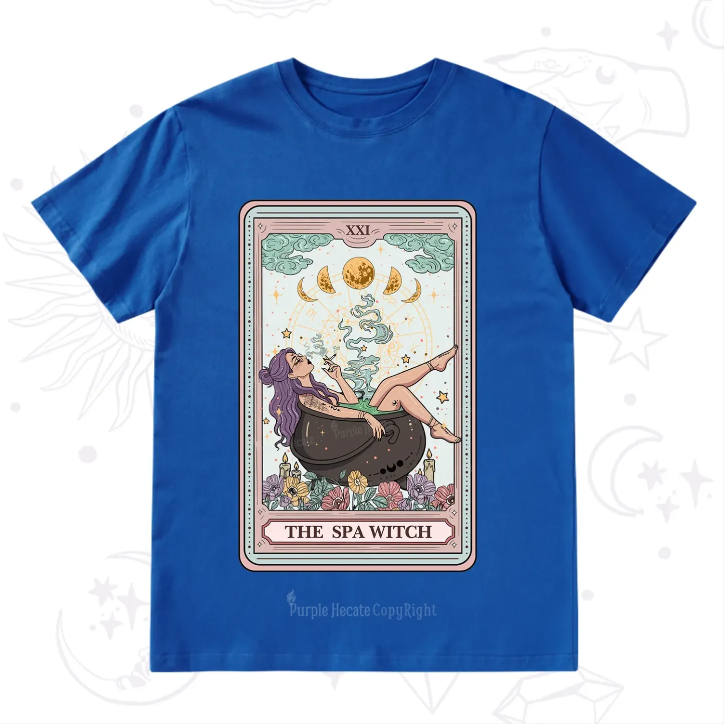 Purplehecate The Spa Witch Tarot Card T-Shirt