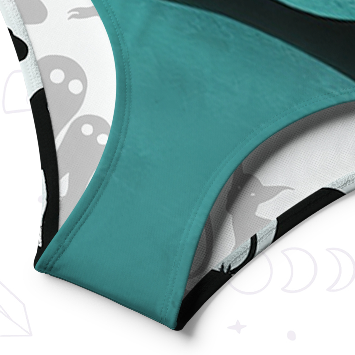 Purplehecate Alien Lake Monster Encounter One-Shoulder One-Piece Swimsuit