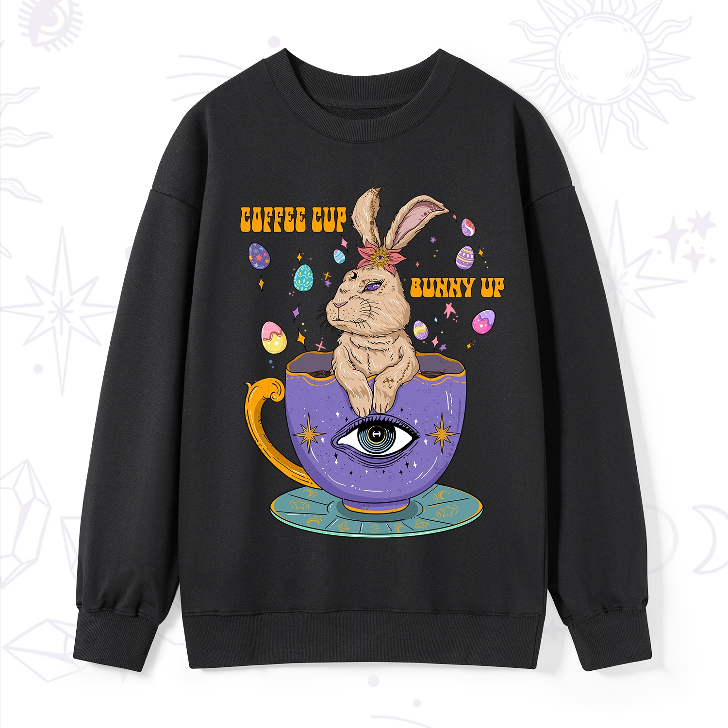 Purplehecate Coffee Cup Bunny Up Sweatshirt