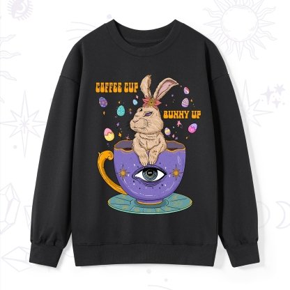 Purplehecate Coffee Cup Bunny Up Sweatshirt