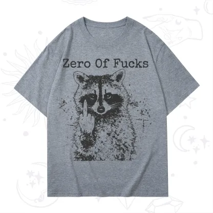 Purplehecate Zero Of Fucks Raccoon T-Shirt