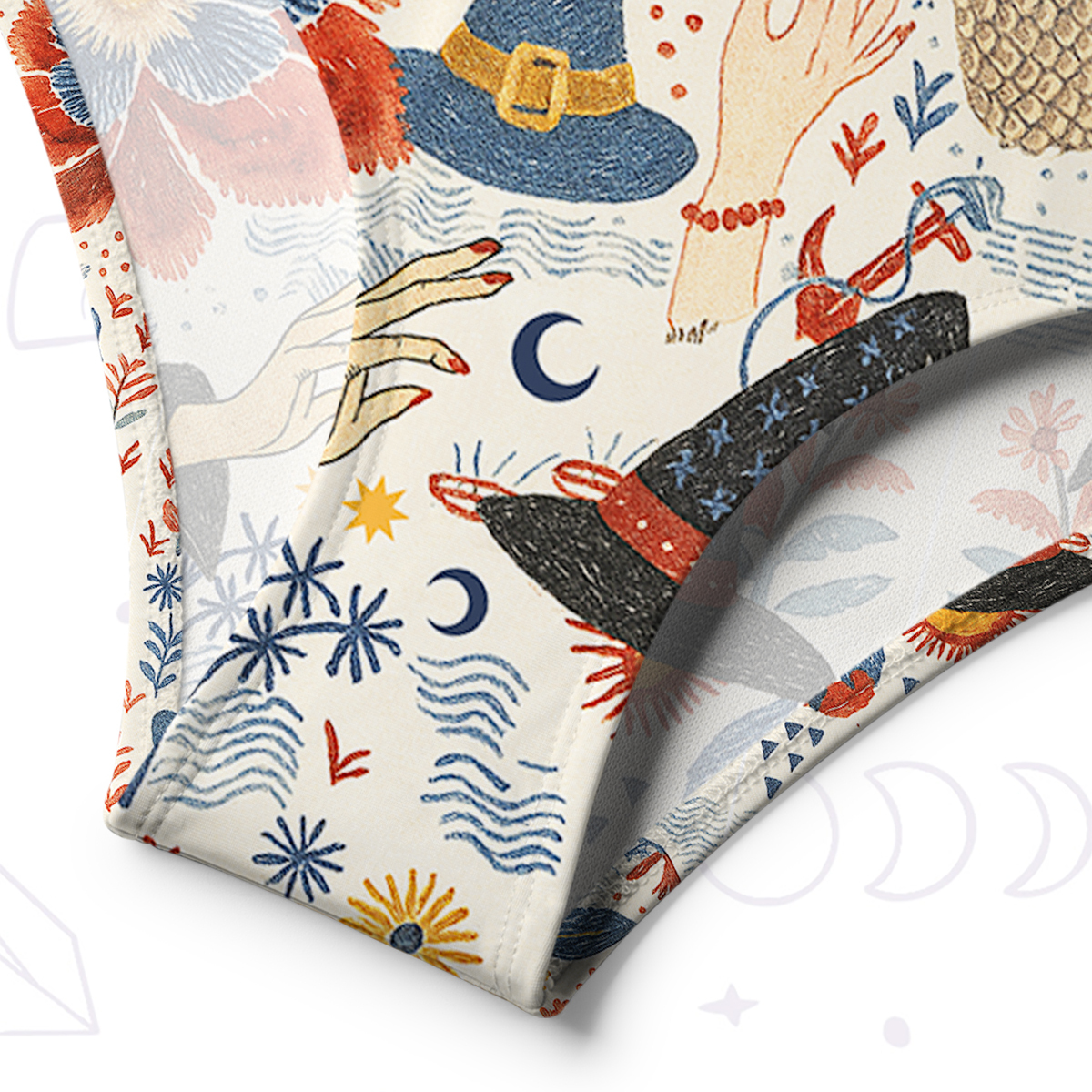 Purplehecate Witching Bloom One-Shoulder One-Piece Swimsuit