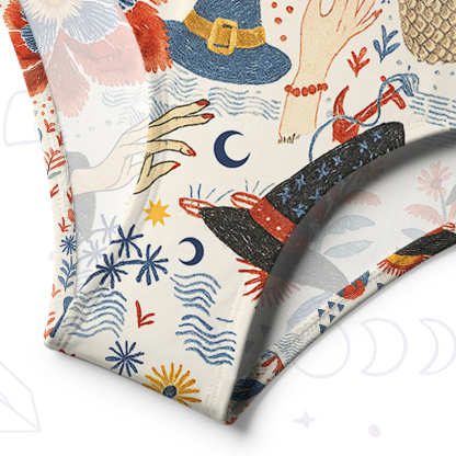 Purplehecate Witching Bloom One-Shoulder One-Piece Swimsuit