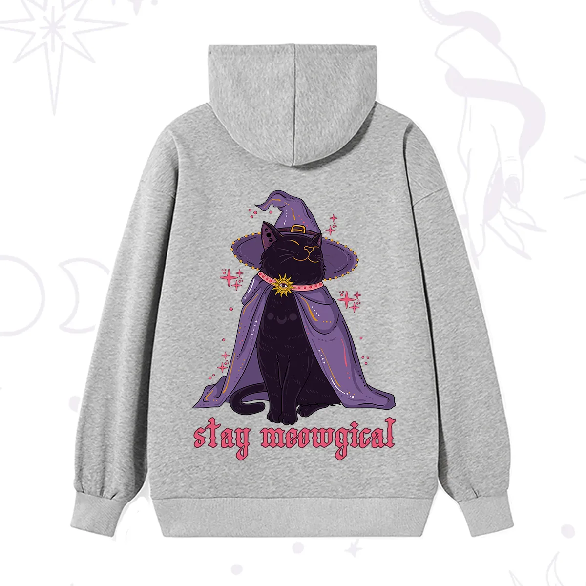 Purplehecate Stay Meowgical Cat Hoodie