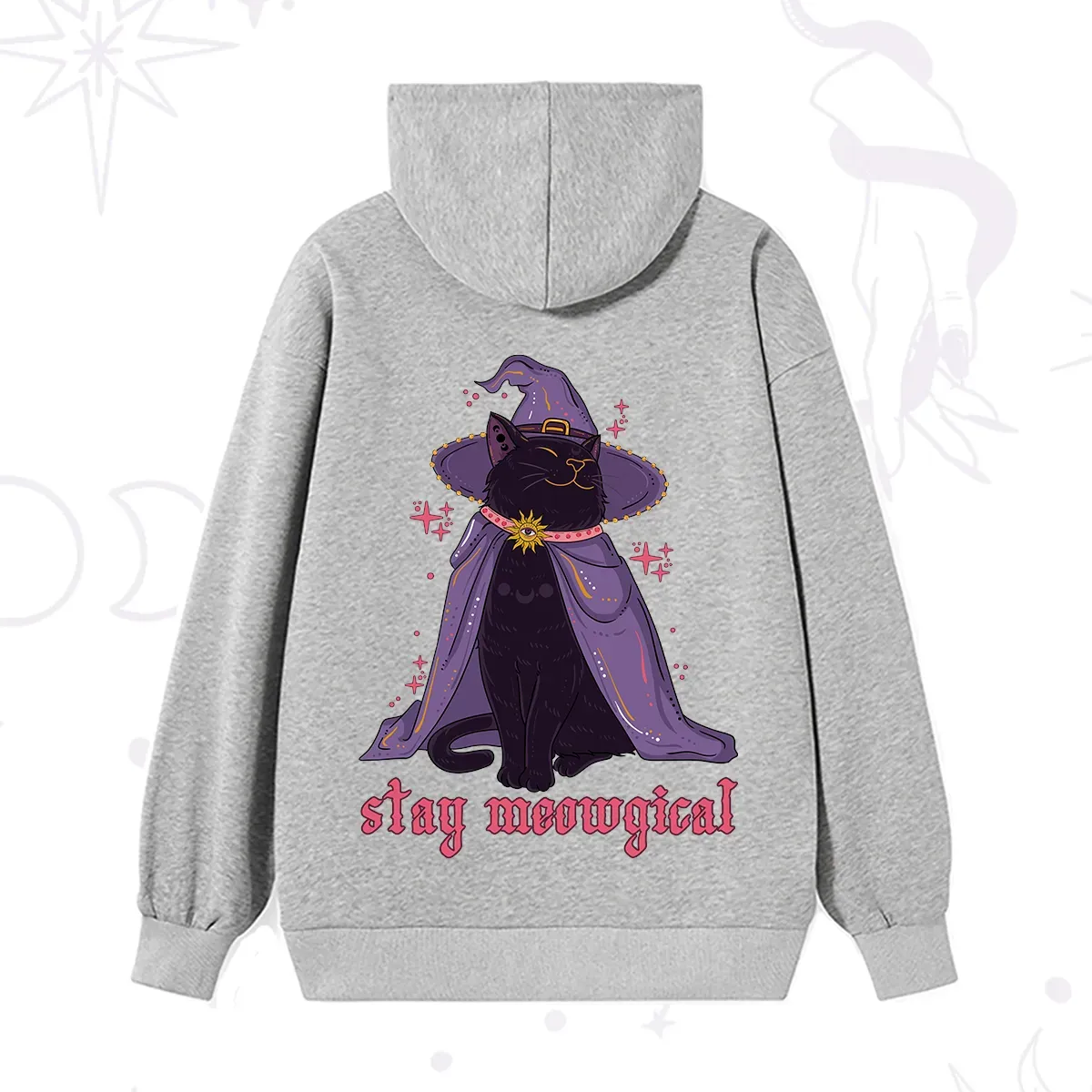 Purplehecate Stay Meowgical Cat Hoodie
