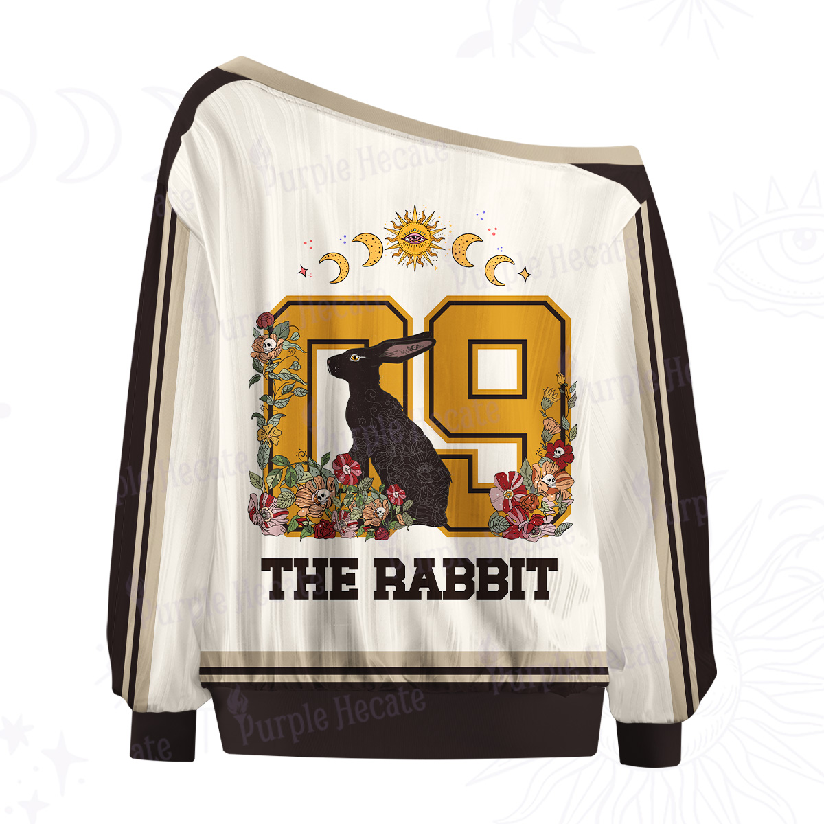 Purplehecate The Rabbit Off The Shoulder Graphic Jersey