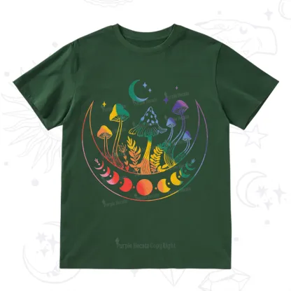 Purplehecate Pride Mushroom Rainbow T-Shirt