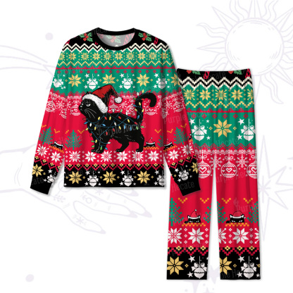 Purplehecate Cute Cat Christmas Christmas Pajamas
