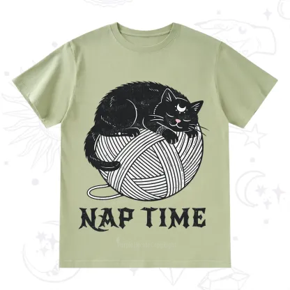 Purplehecate Nap Time Cat T-Shirt