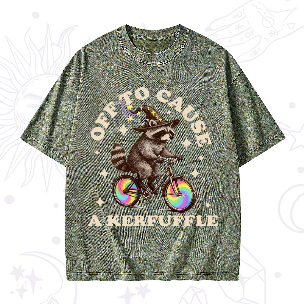 Purplehecate Off To Cause A Kerfuffle Washed T-Shirt