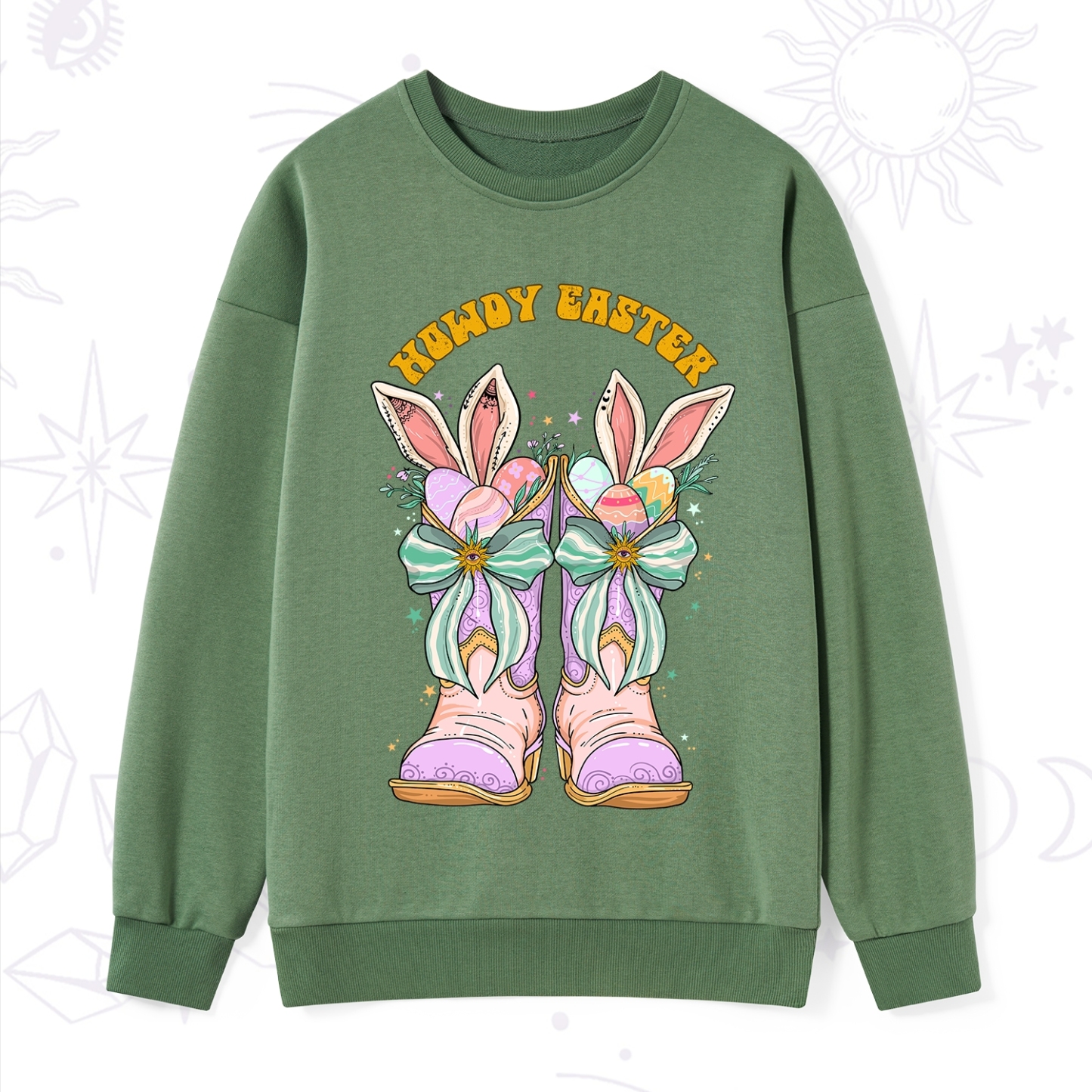 Purplehecate Howdy Easter Sweatshirt