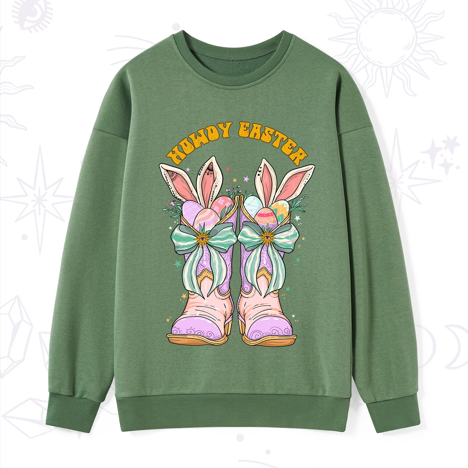 Purplehecate Howdy Easter Sweatshirt