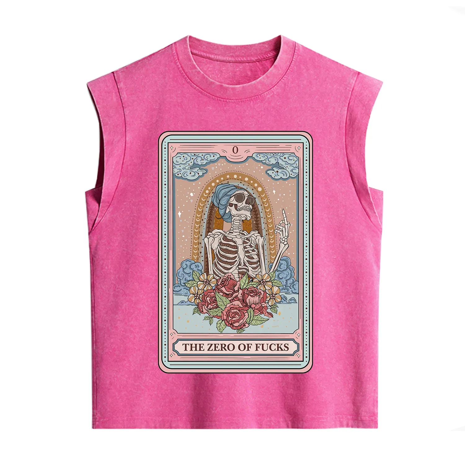 Purplehecate The Zero Of Fucks Tarot Card Vintage Washed Tank