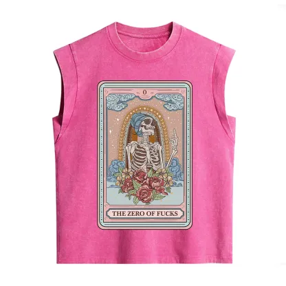 Purplehecate The Zero Of Fucks Tarot Card Vintage Washed Tank