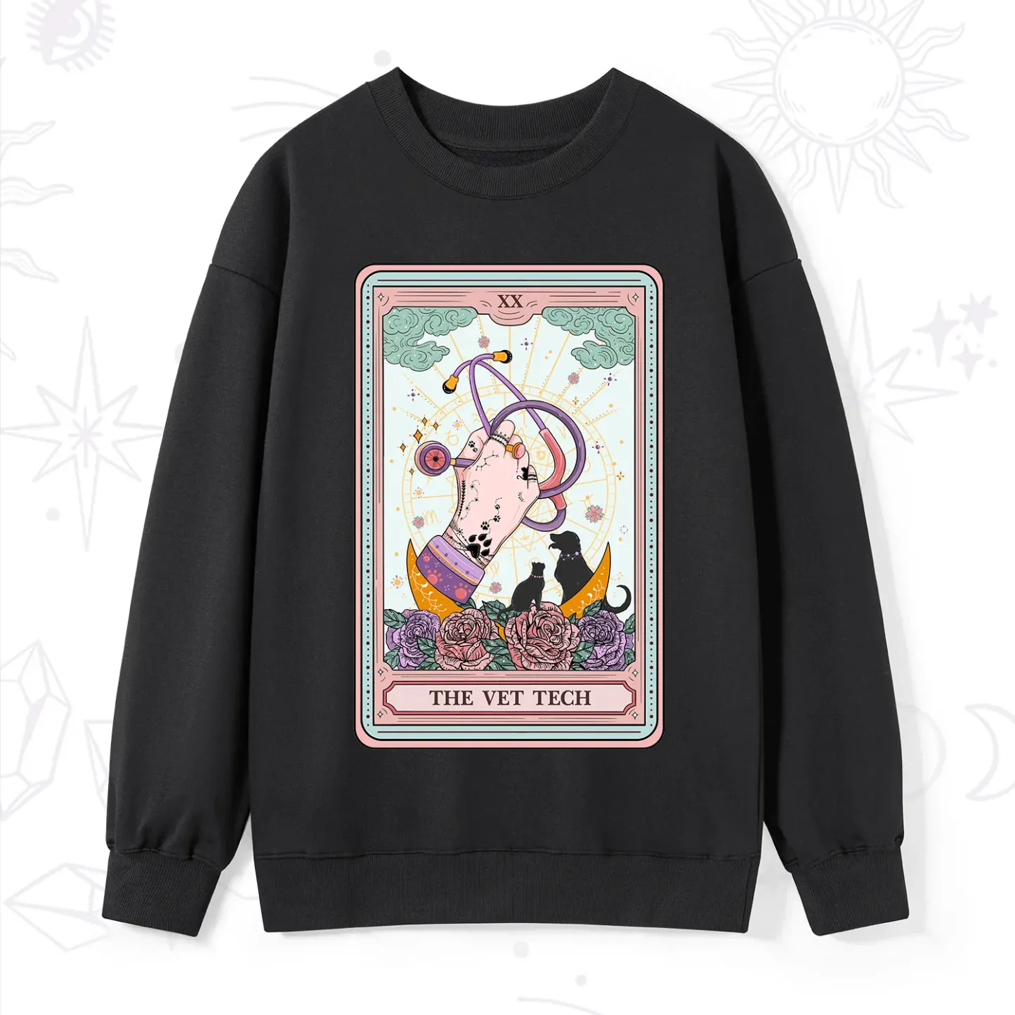 Purplehecate The Vet Tech Tarot Sweatshirt