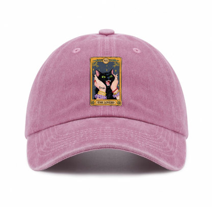 Purplehecate The Lovers Tarot Feral Cat Baseball Cap