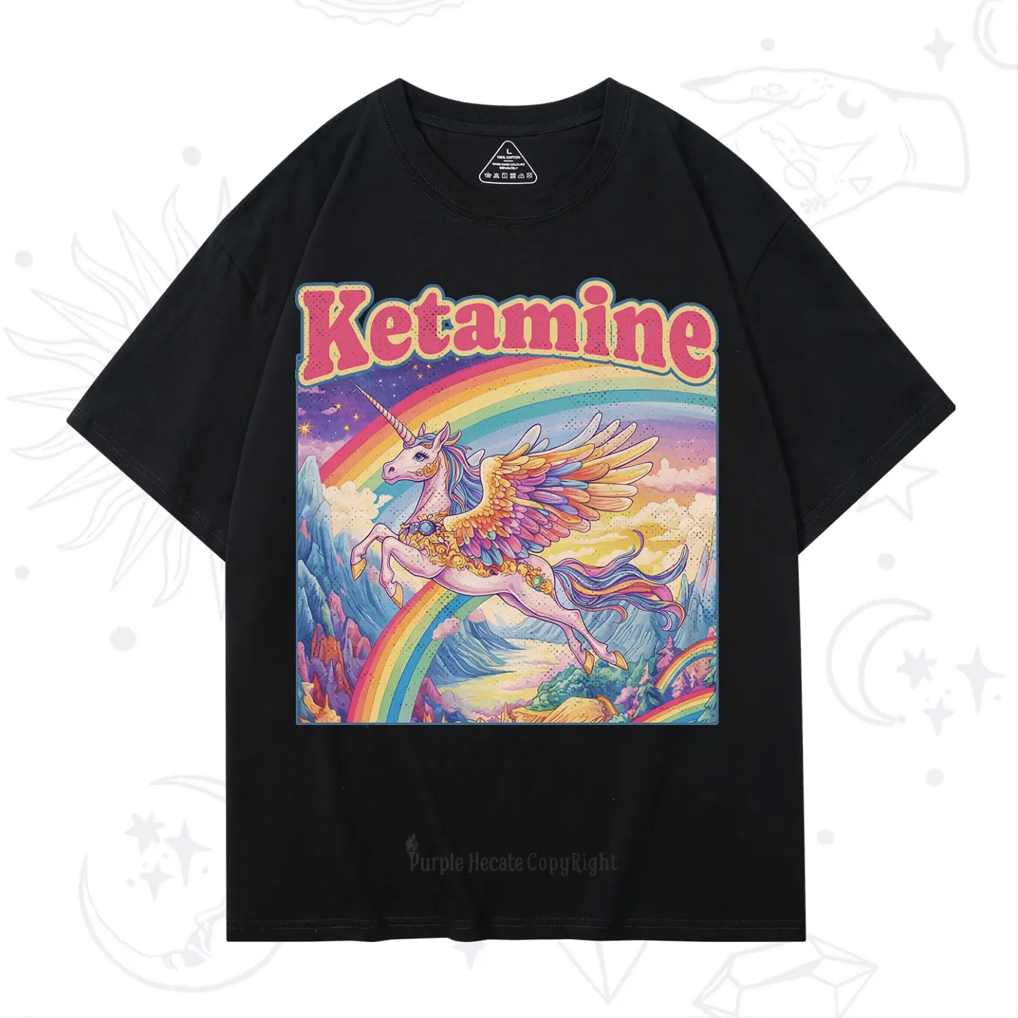Purplehecate Ketamine Rainbow Unicorn T-Shirt