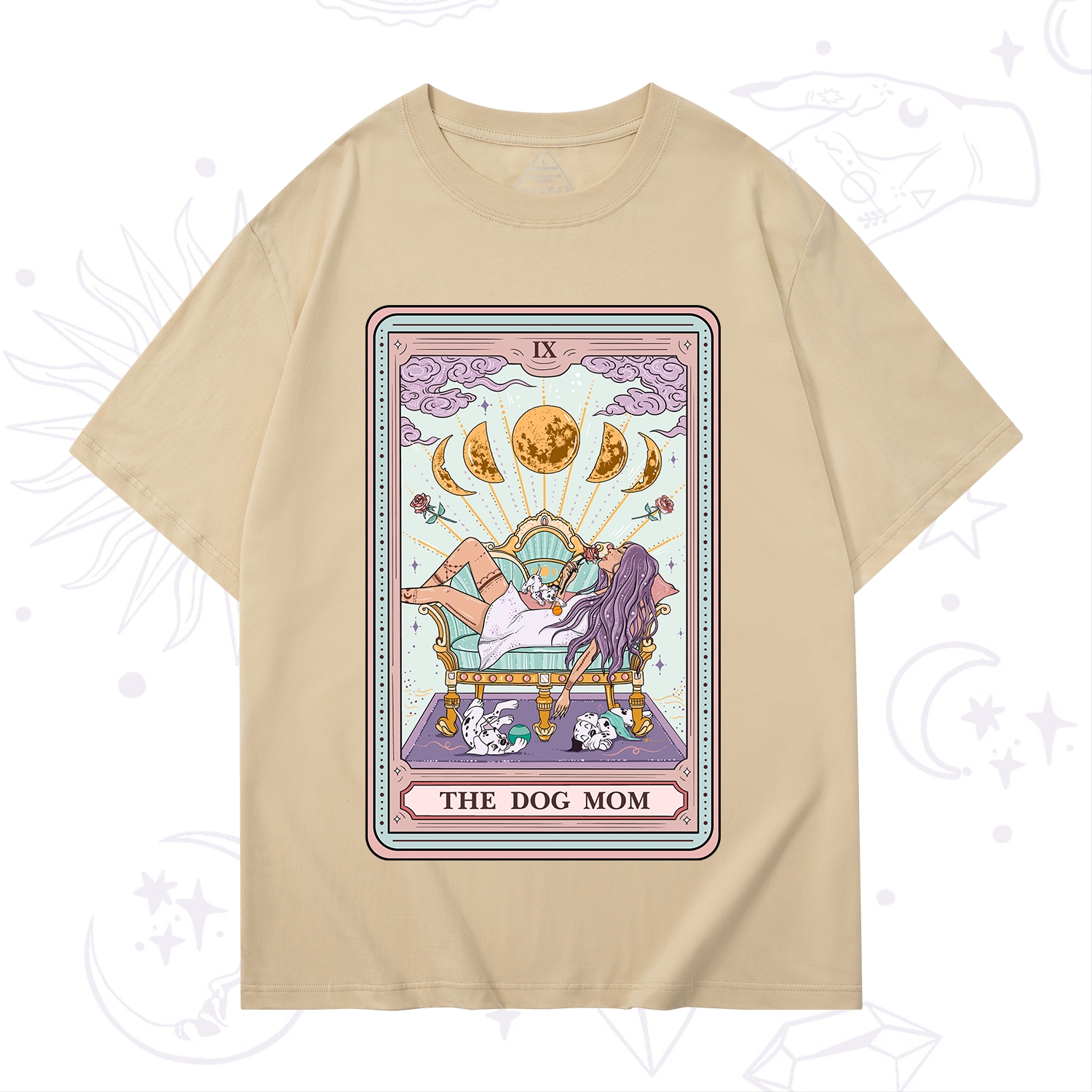 Purplehecate The Dog Mom Tarot Card T-Shirt