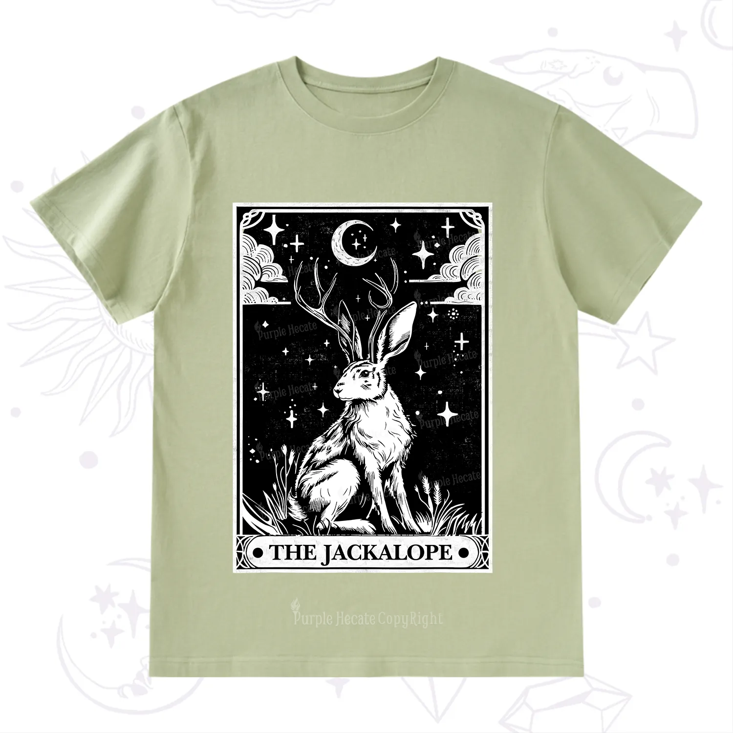 Purplehecate The Jackalope Tarot T-Shirt