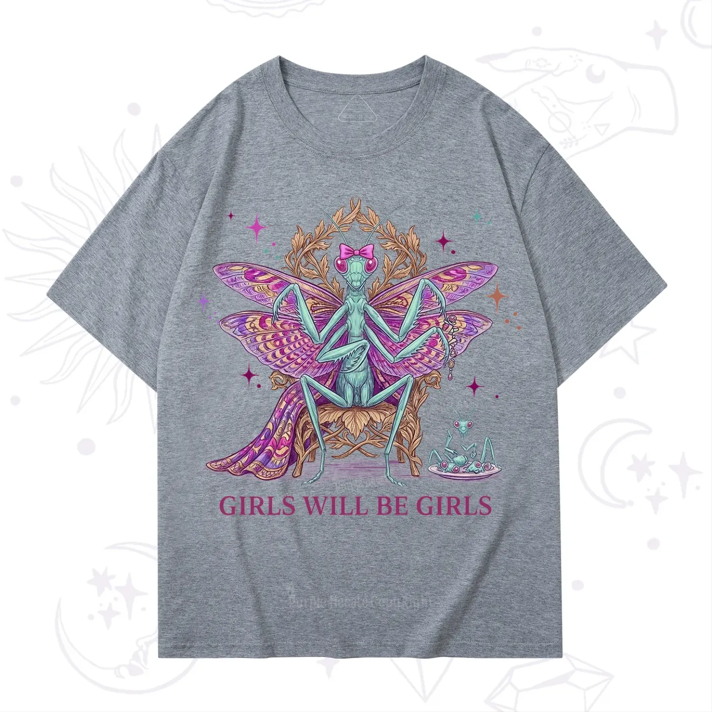 Purplehecate Girls Will Be Girls Mantis Queen T-Shirt