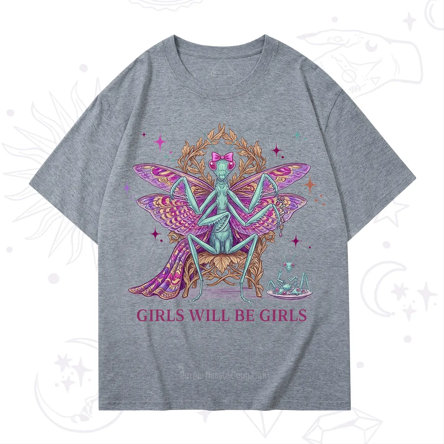 Purplehecate Girls Will Be Girls Mantis Queen T-Shirt