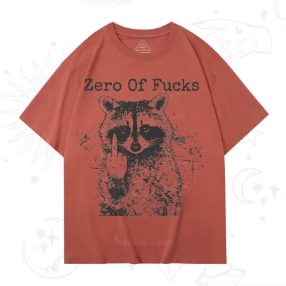 Purplehecate Zero Of Fucks Raccoon T-Shirt