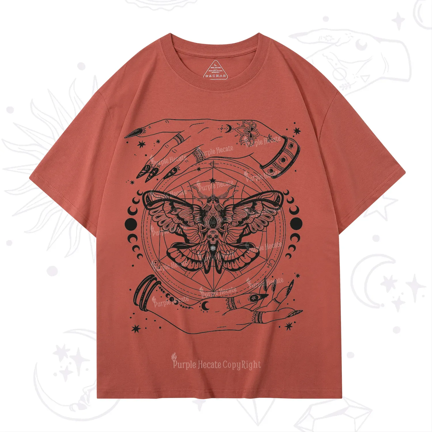 Purplehecate Alchemy Death Moth T-Shirt