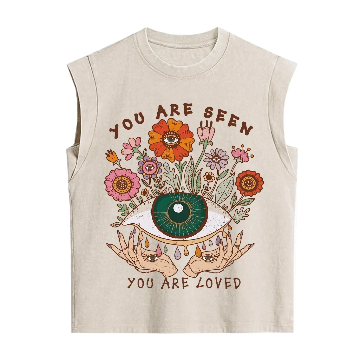 Purplehecate You Are Seen You Are Loved Vintage Washed Tank