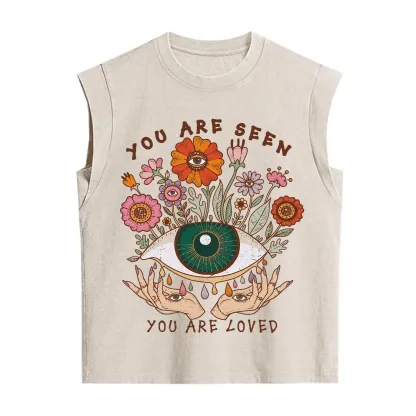 Purplehecate You Are Seen You Are Loved Vintage Washed Tank