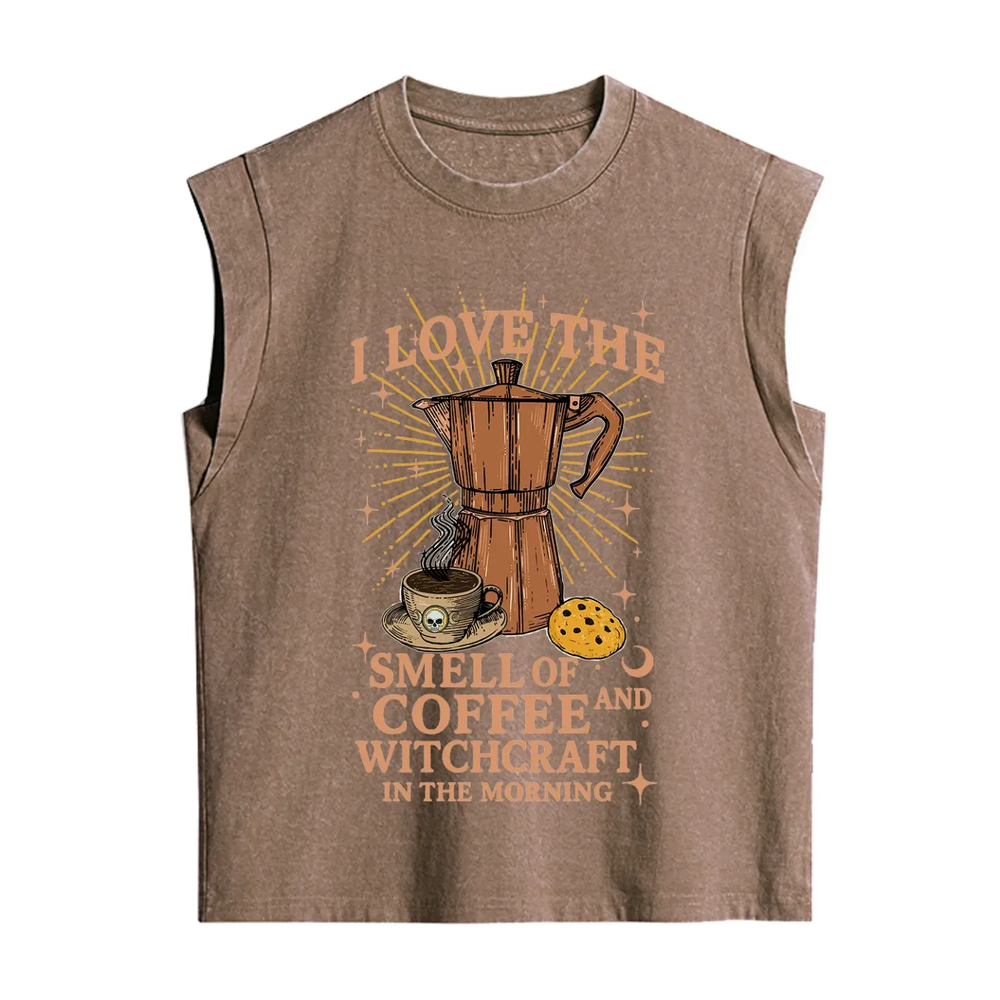 Purplehecate I Love The Smell Of Coffee And Witchcraft In The Morning Vintage Washed Tank
