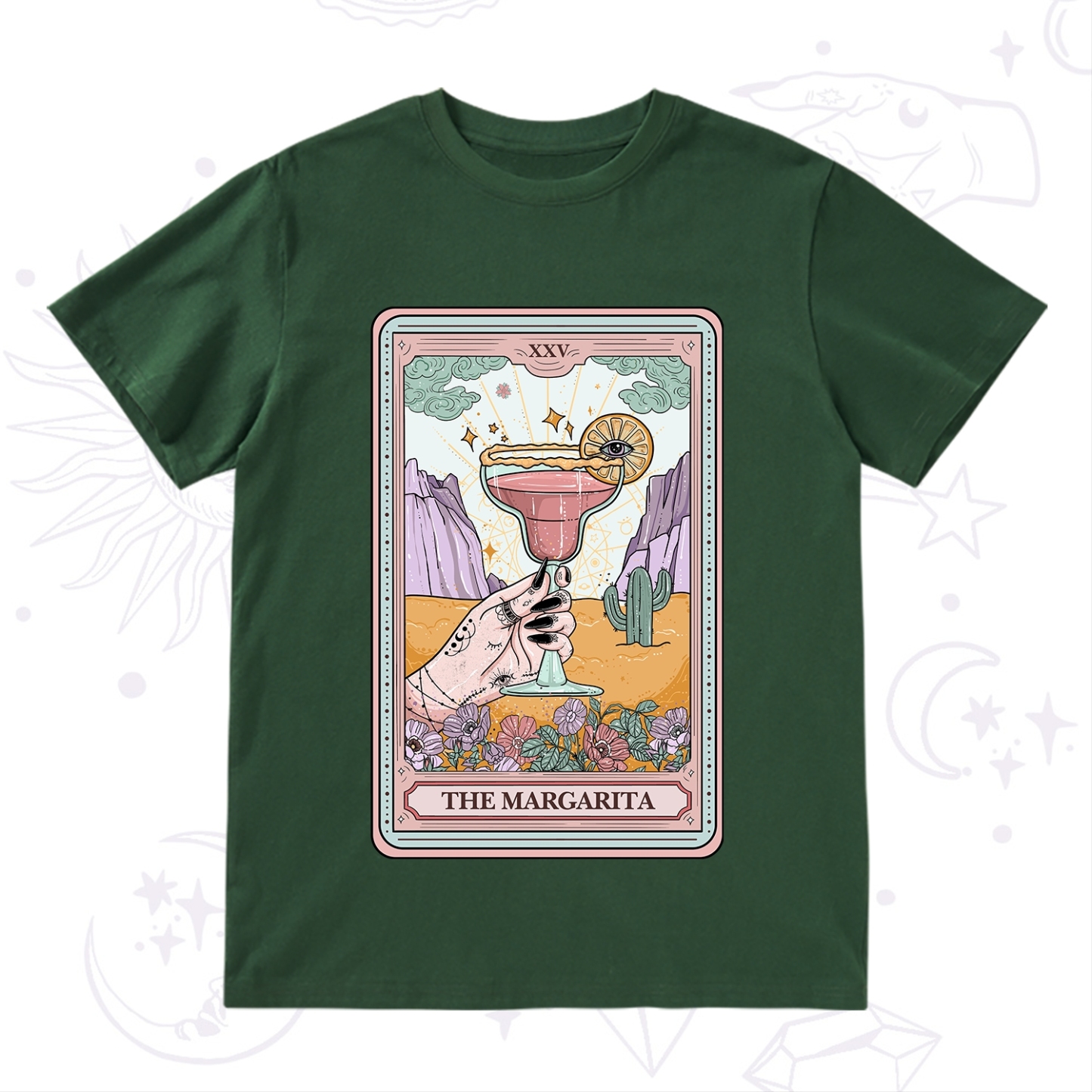 Purplehecate The Margarita Tarot Card T-Shirt